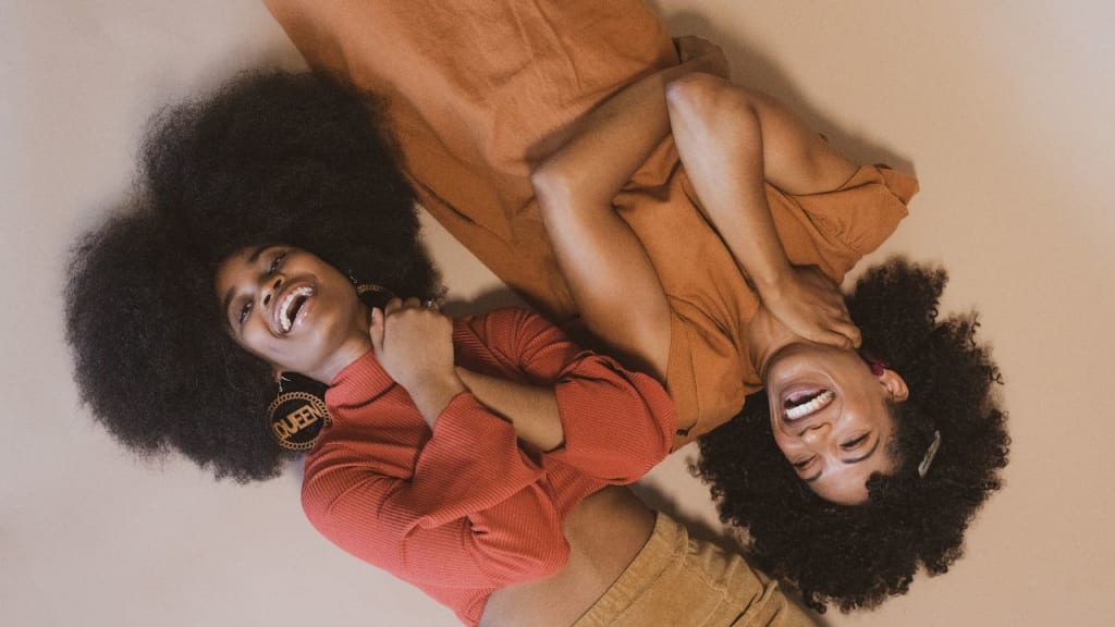 Stylish Women with Natural Afro Hair